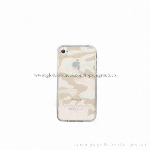 Cellphone Case for 5S/4/4S, Camouflage Pattern, Made of TPU Material, New Design Camouflage Cover